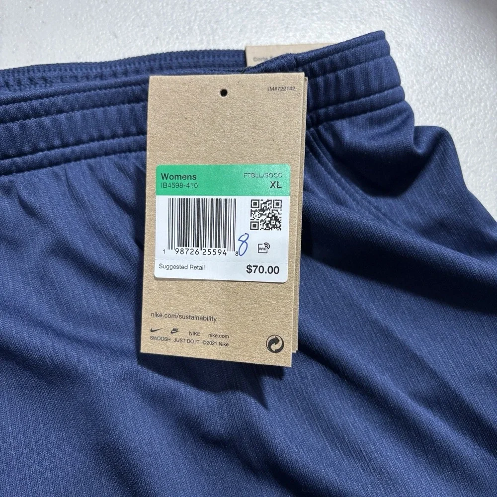 NIke x USWNT Dri-FIT Shorts Women's XL USA Soccer Navy Blue Logo IB4598-410